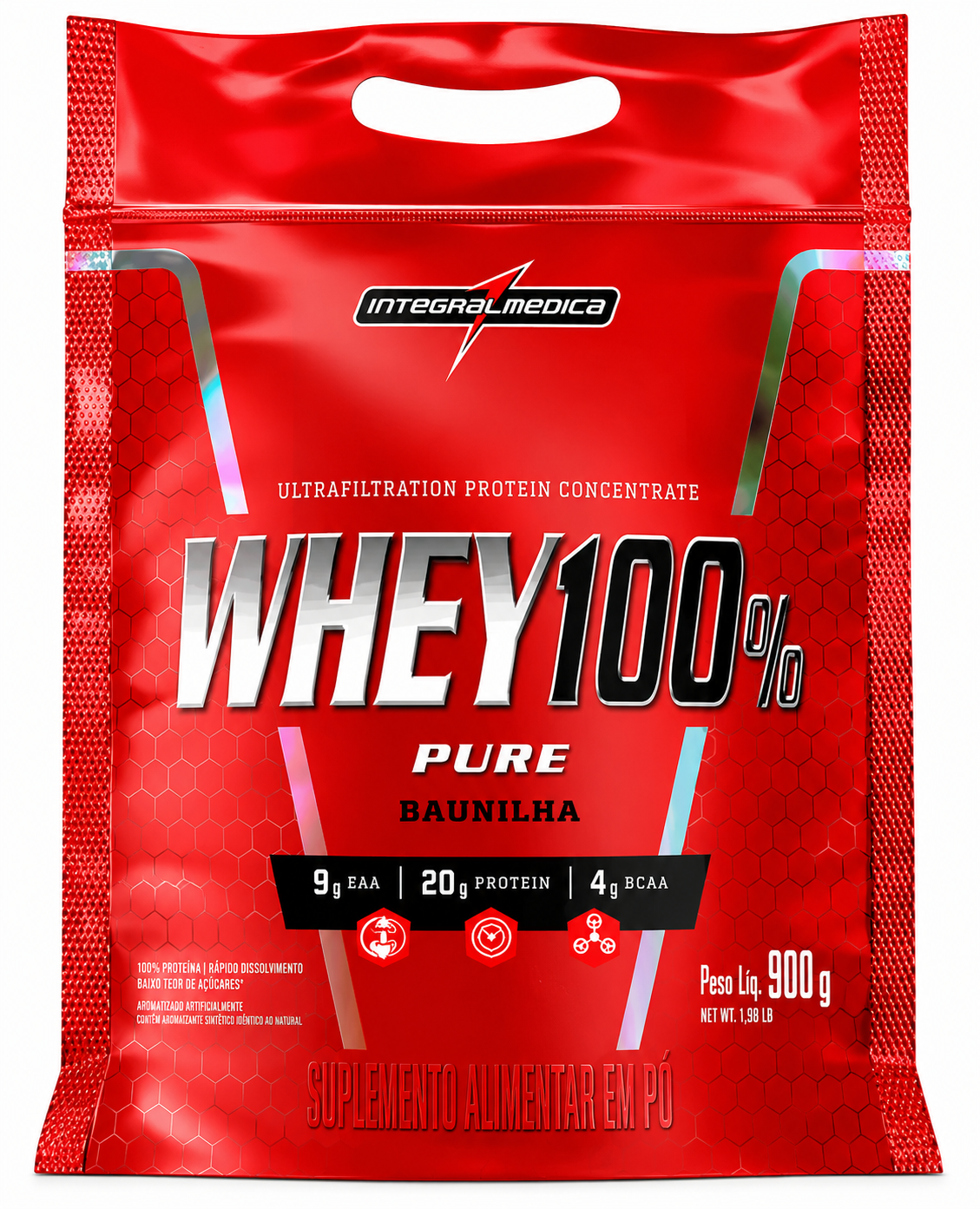 Whey 100% Pure Integralmédica Baunilha — Whey Protein Imperium Suplementos